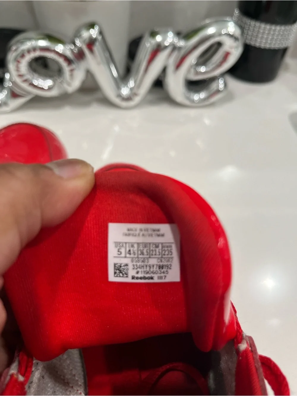 Reebok Kids' Bright Red Patent Sneakers